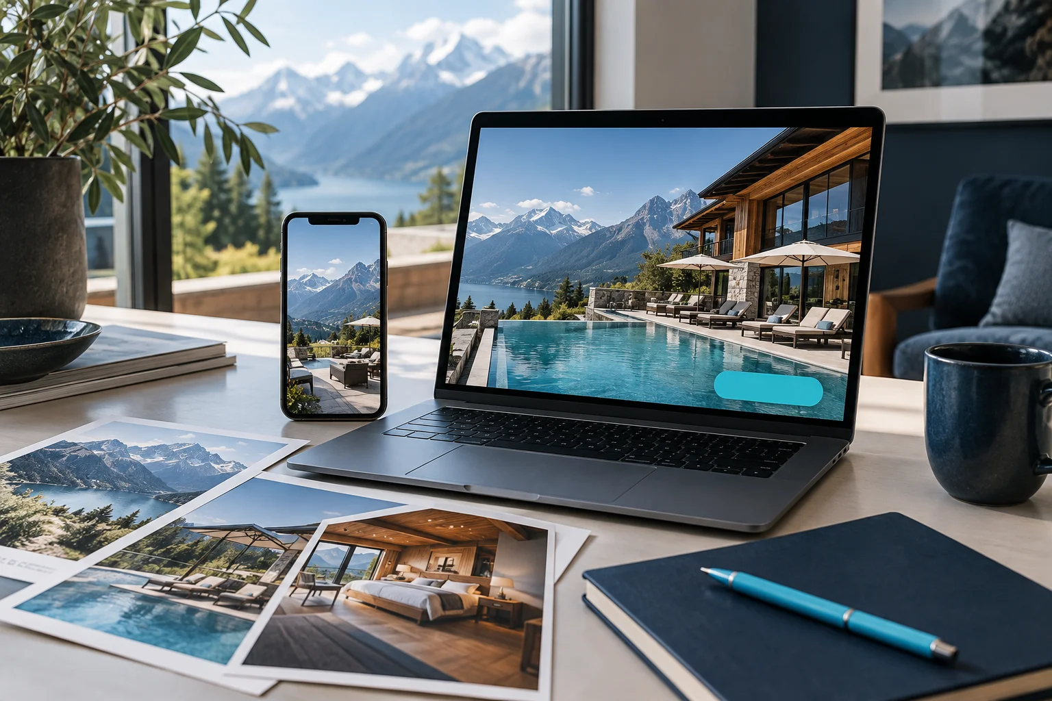 KI-generiertes Anzeigenbeispiel für Hotels & Tourismus